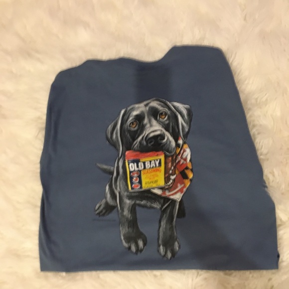 OLD BAY BLACK LAB T-SHIRT - Picture 1 of 2
